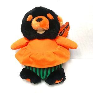Kellytoy Halloween pumpkin plush bear NWT